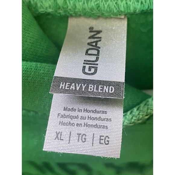 Id Rather Be PLAYING DISC GOLF Basket Vinyl Logo XL Pullover Hoodie Green - Picture 4 of 7